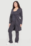 Plus Size Acid Wash Textured Knit Set